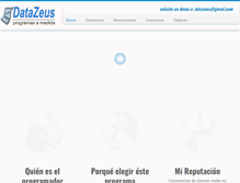 Tablet Screenshot of datazeus.com